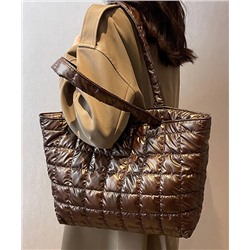 KEYON | Coffee Quilted Tote