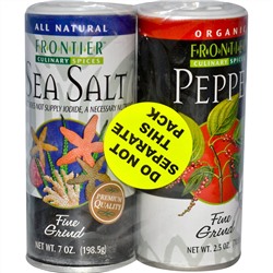 Frontier Natural Products, Кулинарные специи, соль и перец комбоупаковки