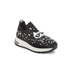 KARL LAGERFELD PARIS Malna Embellished Slip On Sneakers