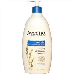 Aveeno, Active Naturals, Skin Relief увлажняющий кожу 24 часа лосьон, без запаха, 532 мл