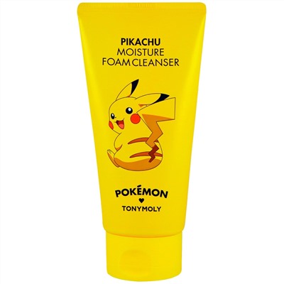 Tony Moly, Покемон, пенное чистящее средство, увлажняющее, Pikachu, 150 мл