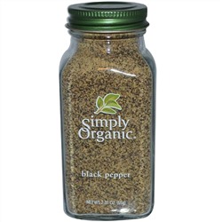 Simply Organic, Чёрный перец, 2.31 унций (65 г)