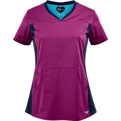 UA Butter-Soft STRETCH Scrubs Contemporary Fit Stretch Side Panels Top