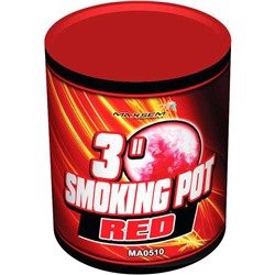 Дымовой фонтан - цветной дым красный MA0510/R / SMOKING POT RED (60 сек.)