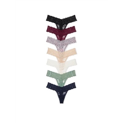 VICTORIA'S SECRET 5-Pack или 7-Pack Lace Thong Panties