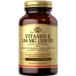 Solgar Vitamin E 134 MG (200 IU) Vegetarian Softgels 100 капсул