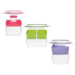 ERNESTO® Lunchbox, Deckel mit Silikondichtung, Klickverschlüsse, spülmaschinengeeignet