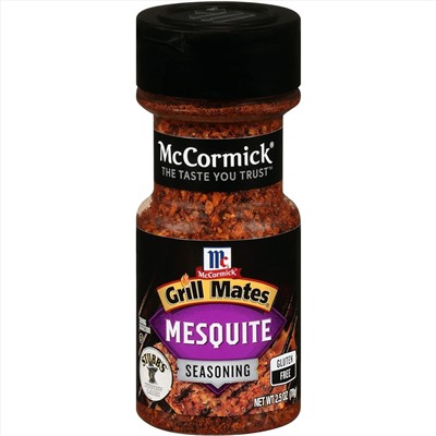 McCormick Grill Mates Mesquite Garlic,Paprika,Black Pepper Seasoning, 2.5 oz