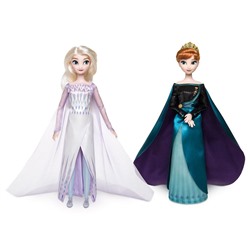 Queen Anna and Snow Queen Elsa Classic Doll Set – Frozen 2 –  11 1/2'' H