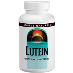 Source Naturals, Лютеин, 20 мг, 60 капсул