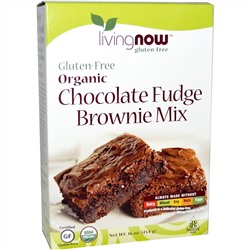 Now Foods, Органическая шоколадная смесь для приготовления брауни, без глютена, 16 унций (454 г)