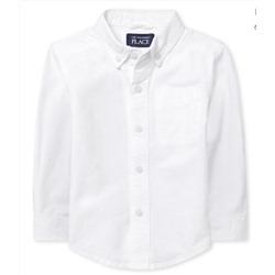 The Children’s Place Baby And Toddler Boys Uniform Oxford Button Down Shirt - White