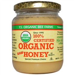 Y.S. Eco Bee Farms, 100% Certified Organic Raw Honey, 1.0 lbs (454 g)
