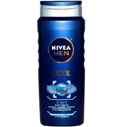 Nivea, Мужской гель для душа 3-в-1, охлаждающий, 500 мл (16,9 жидких унций)