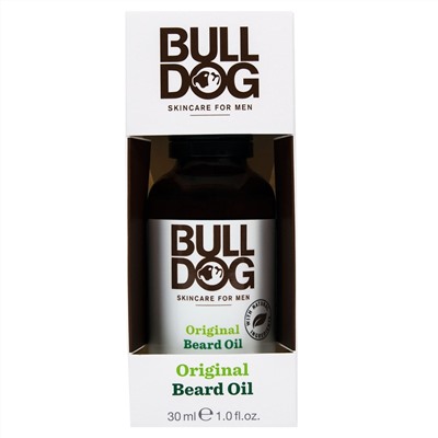 Bulldog Skincare For Men, Original  Масло для Бороды, 1,0 жидк.унций (30 мл)