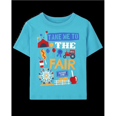 Baby And Toddler Boys Fair Graphic Tee - Blue Atoll