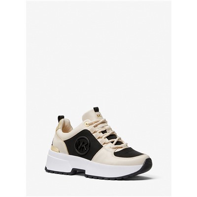 MICHAEL MICHAEL KORS Cosmo Faux Leather Trainer