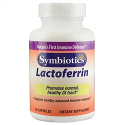 Symbiotics, Лактоферрин, 60 капсул