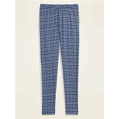 Mid-Rise Printed Jersey Leggings for Women