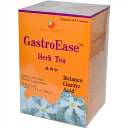 Health King, GastroEase Травяной Чай 20 чайных пакетиков, 1.41 унции (40 г)