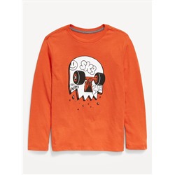 Halloween-Graphic Long-Sleeve T-Shirt for Boys