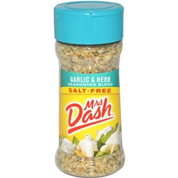 Mrs. Dash, Приправа с чесноком и травами, 2.5 унций (71 г)