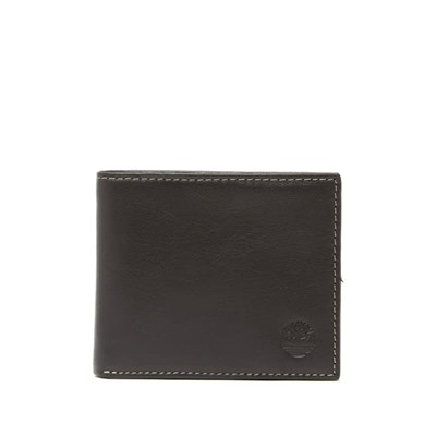 Timberland Contrast Stitch Leather Passcase Wallet