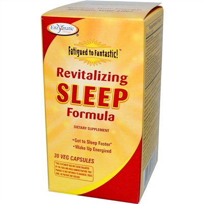 Enzymatic Therapy, Fatigued to Fantastic! Revitalizing Sleep Formula, 30 вегетарианских капсул