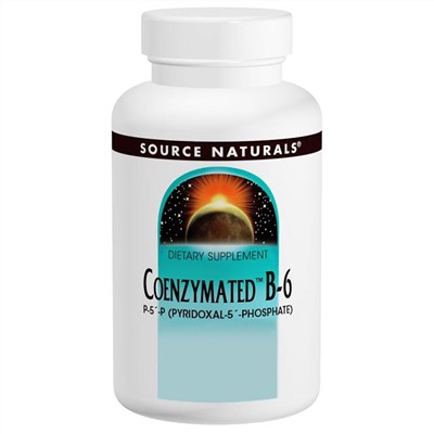 Source Naturals, Витамин B-6 с коферментами, 25 мг под язык, 120 таблеток