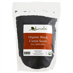 Kevala, Organic Raw Black Cumin Seeds, 16 oz.