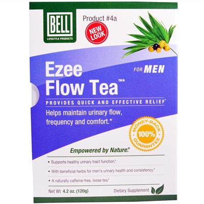 Bell Lifestyle, Чай Ezee Flow #4A, для мужчин, 4,2 унции (120 г)