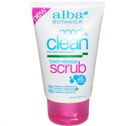 Alba Botanica, Good & Clean, скраб для выведения токсинов, 4 унции (113 г)