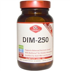 Olympian Labs Inc., DIM-250, 30 вегетарианских капсул