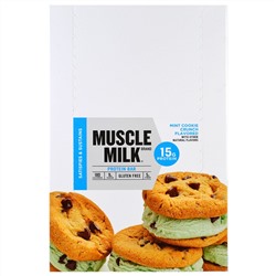 Cytosport, Inc, Muscle Milk, Protein, Mint Cookie Crunch, 12 Bars, 1.72 oz (49 g) Each