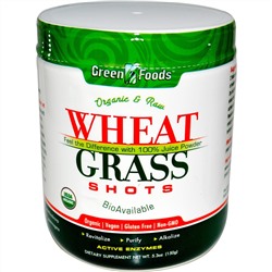 Green Foods Corporation, Сырой натуральный сок из ростков пшеницы, 5.3 унции (150 г)