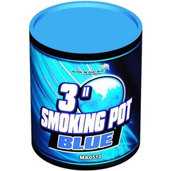 Дымовой фонтан - цветной дым синий MA0510/B / SMOKING POT BLUE (60 сек.)