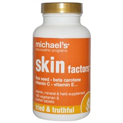 Michael's Naturopathic, Skin Factors, 180 вегетарианских кошерных капсул
