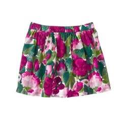 Corduroy Floral Skirt