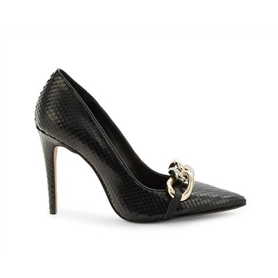 KARL LAGERFELD PARIS Carmy Snake Embossed Leather Pumps i