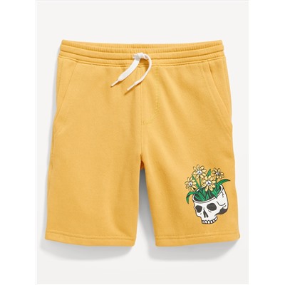 Flat-Front Fleece Jogger Shorts for Boys (At Knee)