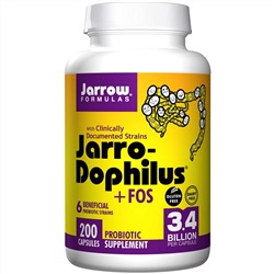 Jarrow Formulas, Jarro-дофилус + ФОС, 200 капсул (Ice)