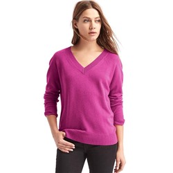 Wool- cashmere blend V-neck sweater