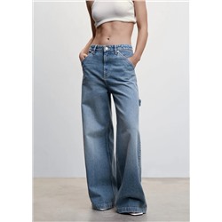 Jeans wideleg tiro bajo -  Mujer | MANGO OUTLET Melilla