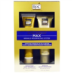 RoC, Ретинол Коррексион, Система максимального разглаживания морщин, 2 продукта наборе, по 1 жидк. унц. (30 мл) каждый