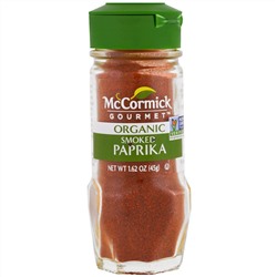 McCormick Gourmet, Organic, копченая паприка, 1.62 унц. (45 г.)