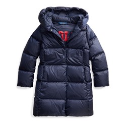 GIRLS 7-16 Quilted Down Long Coat