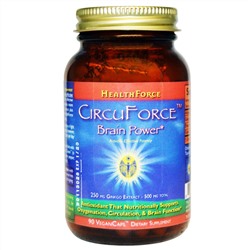 HealthForce Nutritionals, CircuForce, сила для мозга, 90 капсул на растительной основе