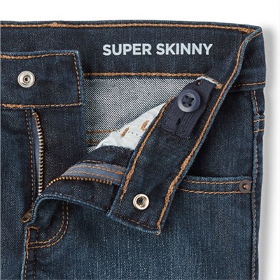 Boys Basic Super Skinny Jeans - Dark Wear Wash | Children's place