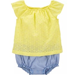 Carter's | Baby Embroidered Eyelet Sunsuit