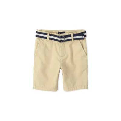 Boys Belted Chino Shorts